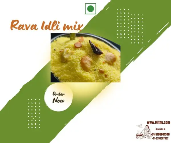 Rava Idli Instant Mix – Ready-to-Cook Breakfast | Soft & Fluffy | Olithu