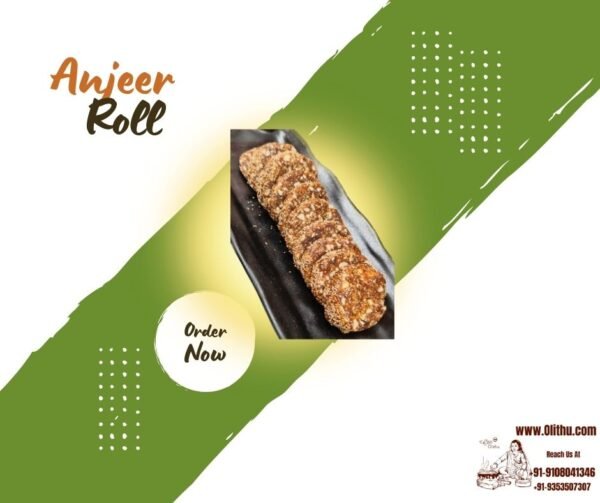 Anjeer Rolls – No Added Sugar | Dry Fruit Sweet | Olithu