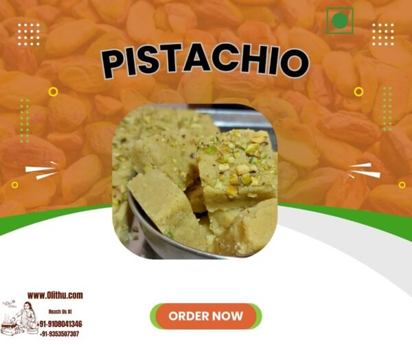 Pistachio – Pista Mithai | Dry Fruit Sweet | Handmade Indian Dessert by Olithu
