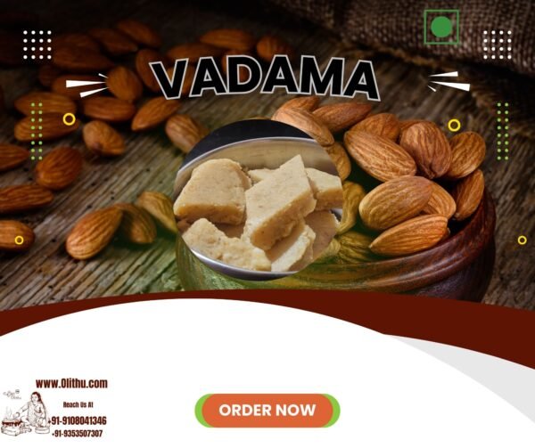 Vadama – Almond Mithai | No Added Sugar | Handmade by Olithu
