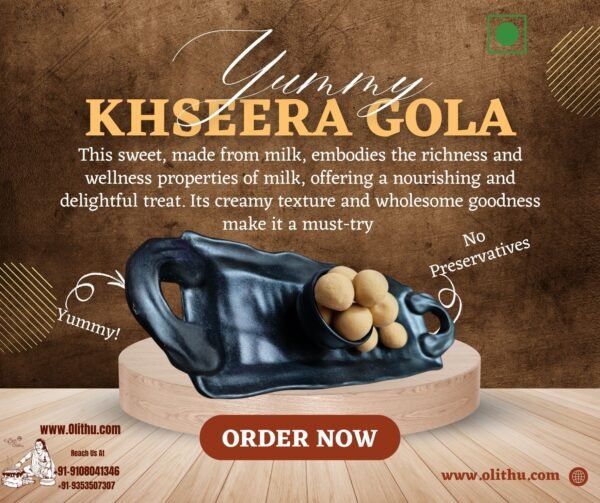 Ksheeragola – Milk Fudge Sweet | Traditional Indian Mithai | Handmade by Olithu